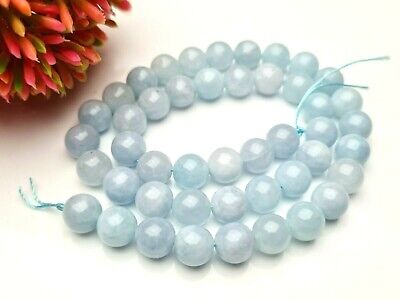 Filamento EDELSTEIN Perle Aquamarin azzurro cielo Beryll SFERA circa 8 mm Gioielli DIY 