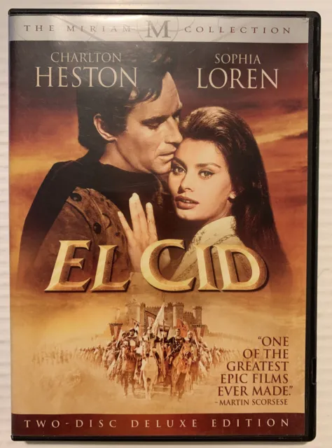 El Cid (DVD, 2008, 2-Disc Set, Deluxe Edition) Charlton Heston Sophia Loren