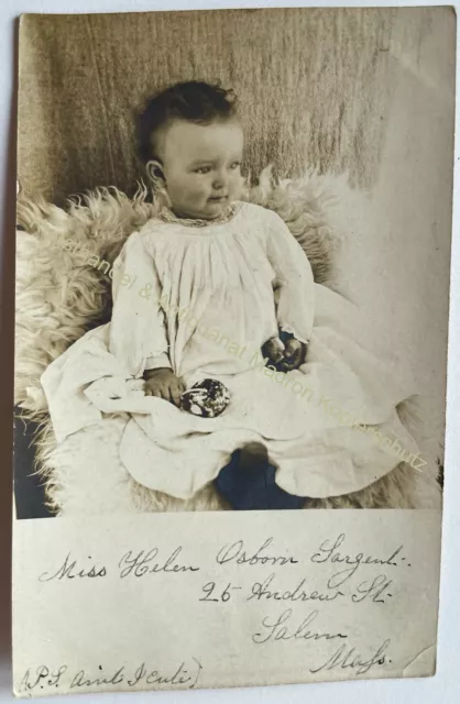 orig. Foto AK Kind Baby um 1920