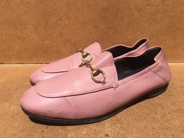 GUCCI 414998 HORSEBIT Women s Pink Nude Foldable Loafers EUR 37