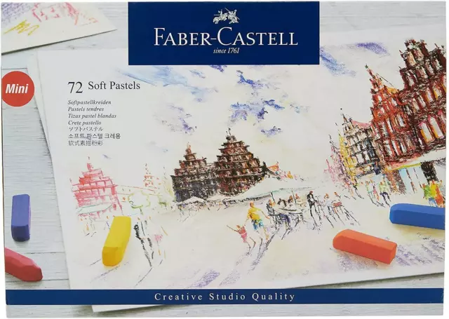 Faber Castell Schachtel mit 72 Creative Studio Halbstick weiche Pastellfarben 3