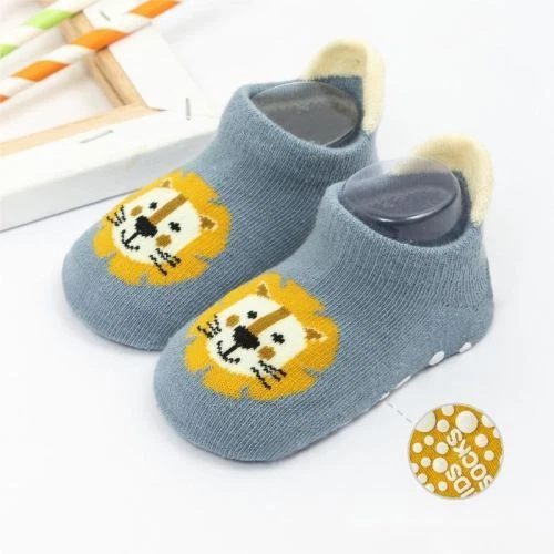 2 paia calze da pavimento antiscivolo cotone accoglienti cartoni animati bambini bambine 8