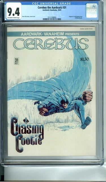 CEREBUS THE AARDVARK 31 CGC 9.4 ORIGIN MOONROACH 10/81 Aardvark-Vanaheim