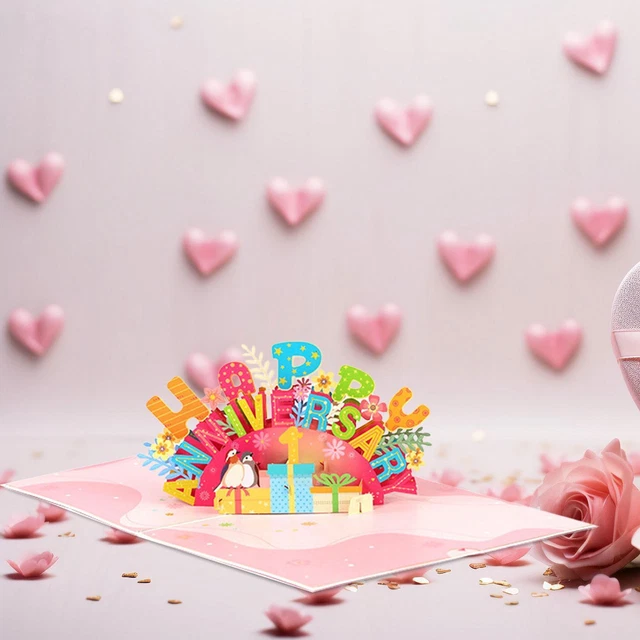 BIGLIETTO DI AUGURI anniversario... a una figlia e genero speciali EUR