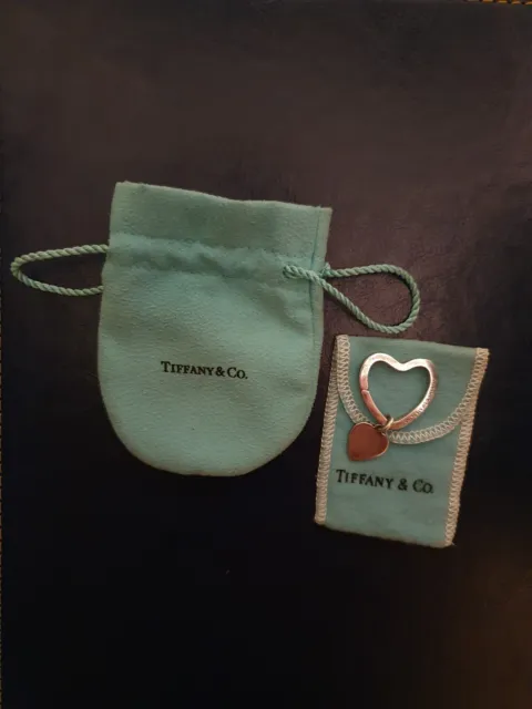 Tiffany & Co Sterling Silver 925 Heart Tag Key Ring – QUEEN MAY