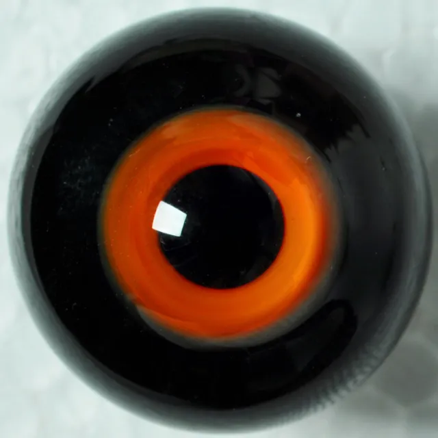 Nice 12mm Orange Iris &Black Pupils Glass BJD Eyes for AOD DOD Luts BJD Doll