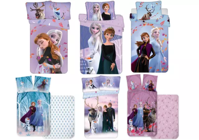 Disney Elsa & Anna Eiskönigin Frozen 2 Baby/Kinder Bettwäsche 40x60 + 100x135 cm