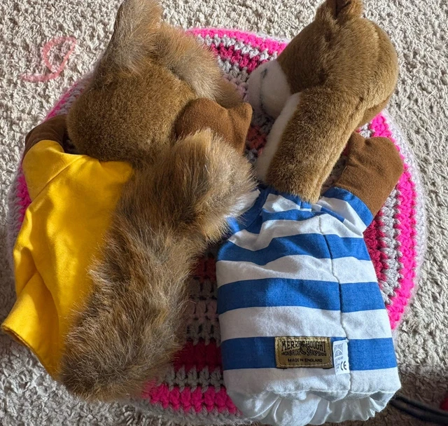 MERRYTHOUGHT TUFTY CLUB & Willy Weasel Puppets £31.88 - PicClick UK