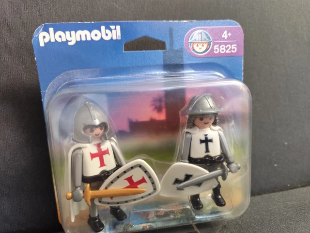 PLAYMOBIL TEMPLIERS - Chevaliers Teutoniques. 4 Chevaliers Customis%c3%a9s 365379949023