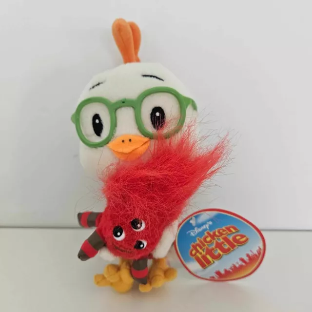 DISNEY CHICKEN LITTLE Toy Holding Alien Plush BNWT Stuffed Animal