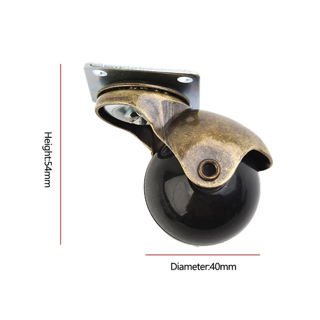4pcs 1.5 Ball, Caster Small Caster Wheels, For Sofa Furniture ,Bench Ottoman.