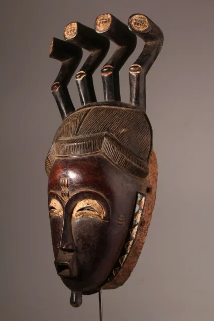 10872 Fine Mask Yaoure Bird Figurine Ivory Coast 3