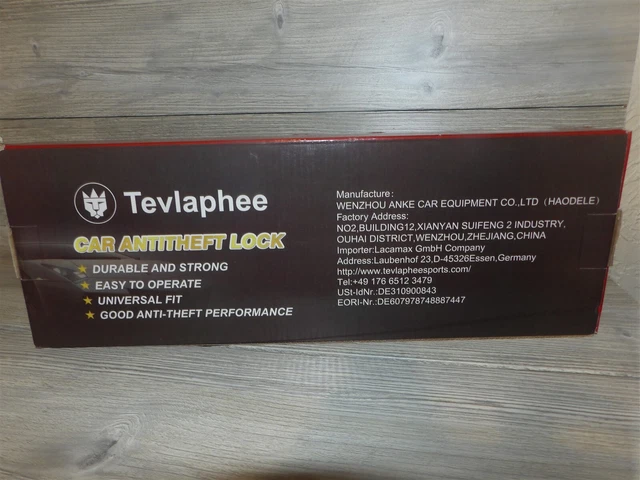 TEVLAPHEE Steering Wheel Anti-Theft Lock Universal for Car Truck Auto