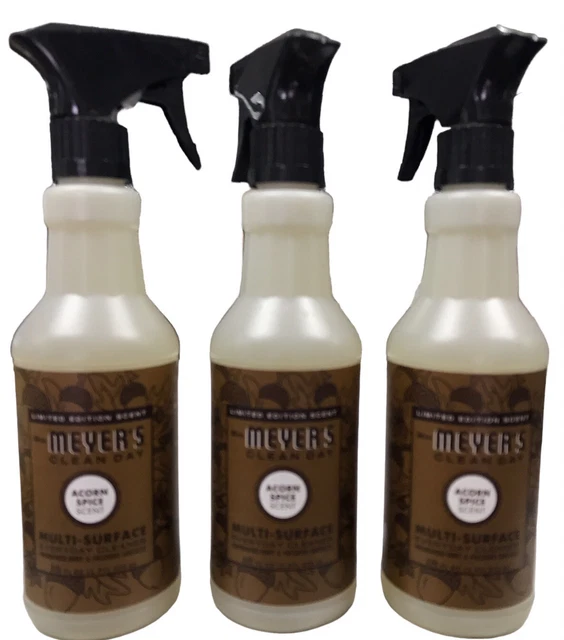 MRS. MEYER'S ALLPURPOSE Cleaner Spray, Acorn Spice, 16 fl. oz Pack