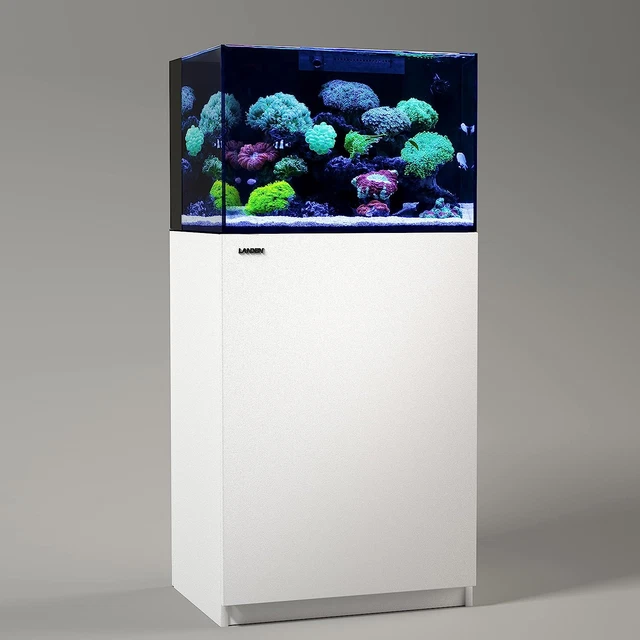 Aquarium Wooden Stand and Cabinet for up to 30 Gal Tank, Fish Sea Salt Water Tan