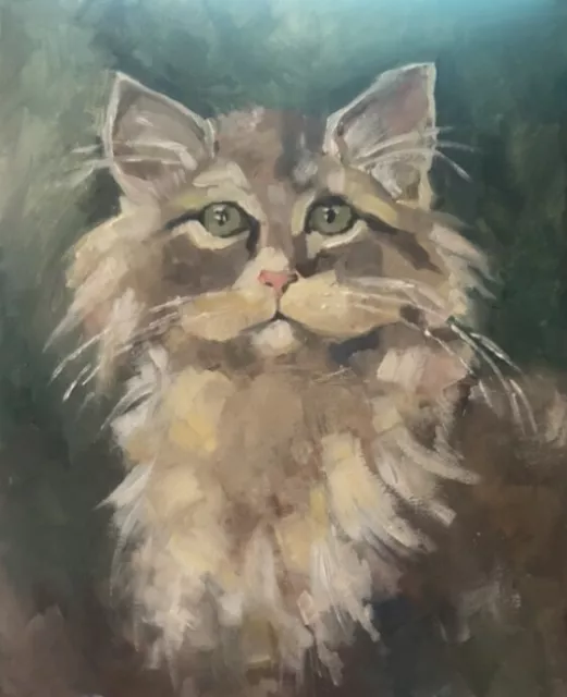 Oferta!!! El Gato (cuadros oleo sobre lienzo) Obras de Arte