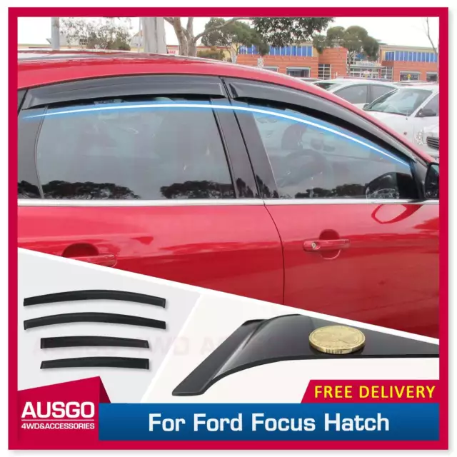 AUSGO Weather Shields for Ford Focus LW LZ Series Sedan/Hatch 2011-2018