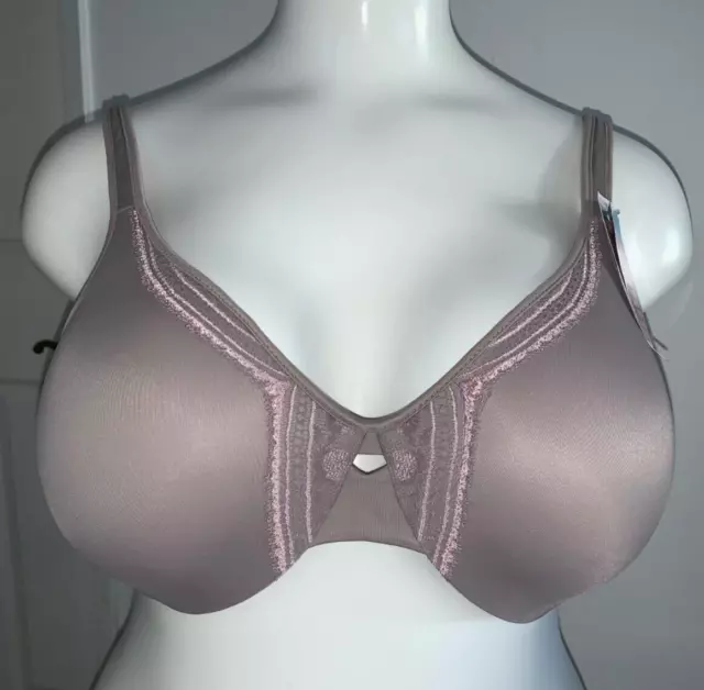 OLGA BUTTERFLY EFFECT Minimizer Bra Mink With Lace Necklace 35912 40D  $15.45 - PicClick