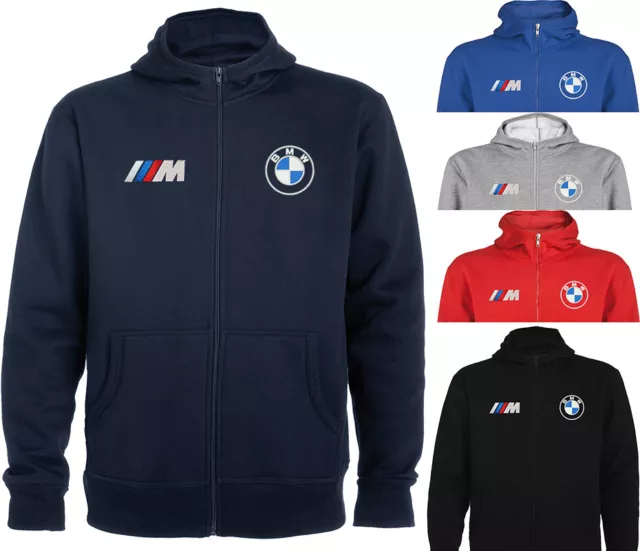 BMW M-Power Herren Fleece Jacke / Embroided Motorsport Jacket Gestickt Embleme