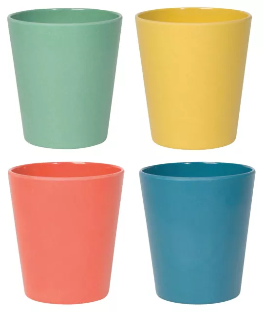 Now Designs Ecologie Small Dinner Cups, Set of Four, Fiesta Colors