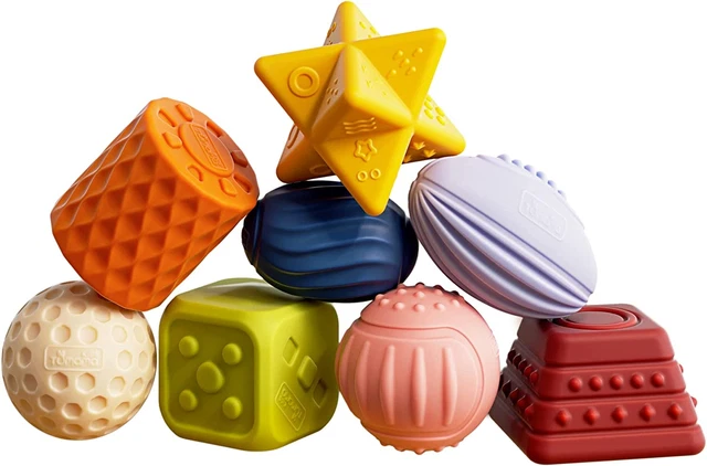 TUMAMA Baby Sensory Ball Set,Soft Textured Squeeze Balls Montessori Toys East...