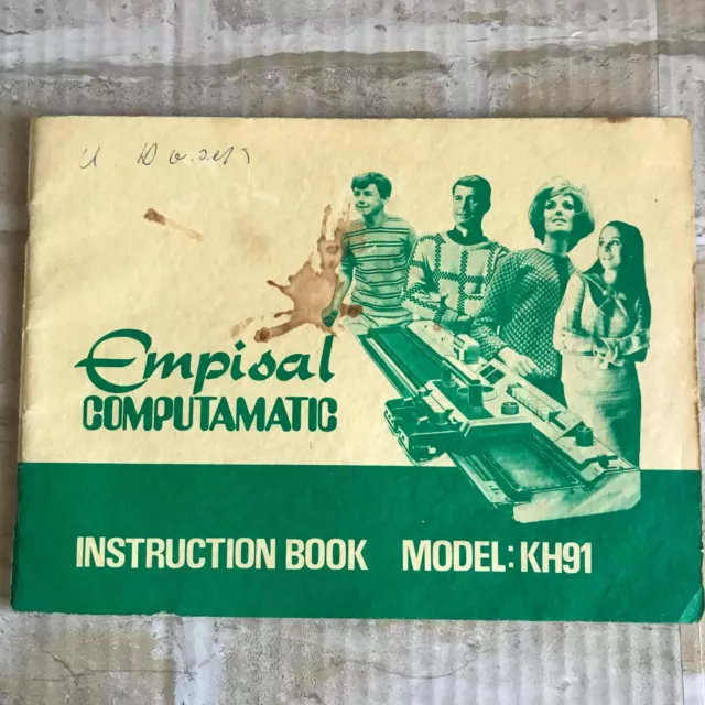 Empisal Computamatic Instruction Book Model: KH91
