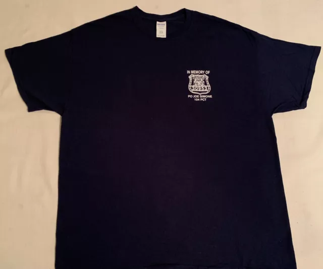 NYPD New York City Police T-Shirt Sz XL  Queens Finest NYC NY