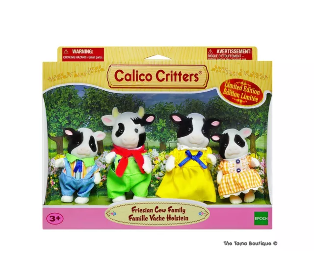 Sylvanian Families Calico Critters Friesian Cow Family