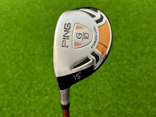 Ping Golf G10 (1) HYBRID 15* Left Handed Graphite TFC 129 H Regular Flex Used 1H