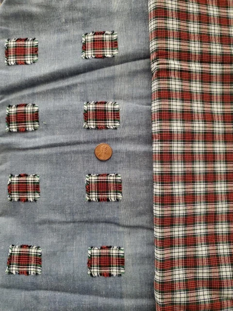 Dan River Plaid Patch Chambray & Shirting & Australian Smocking Embroidery 27