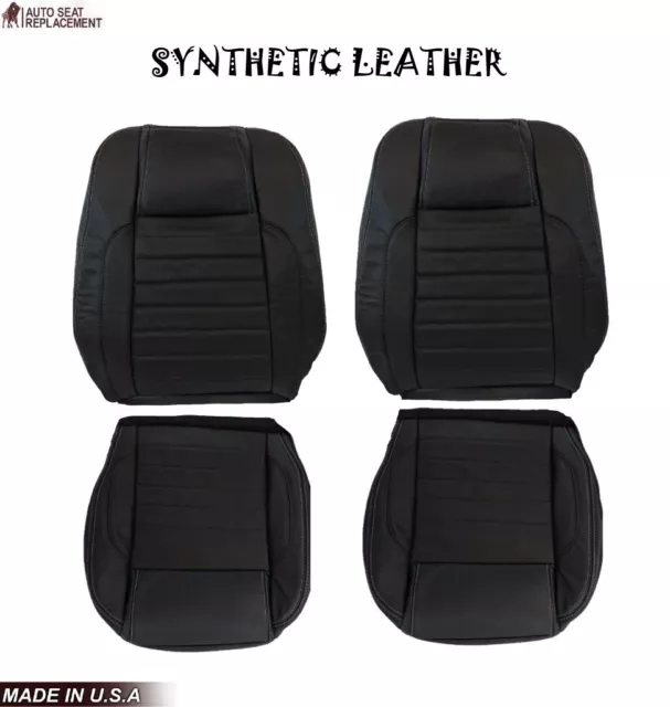 2010 2011 2012 Ford Mustang GT V6 V8 Convertible Black Replacement Seat Covers 2010 2011 2012 Ford Mustang GT V6 V8 Convertible Black Replacement Seat Covers