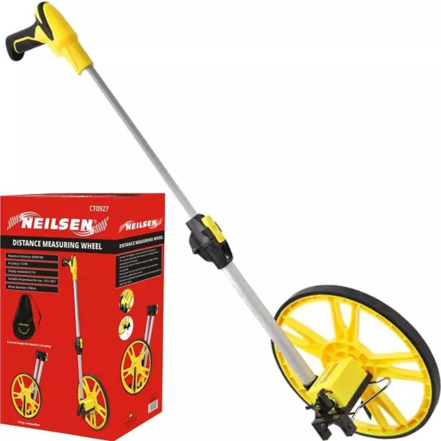 Neilsen Foldable Distance Measuring Wheel Stand Surveyors Builders Road 100000M