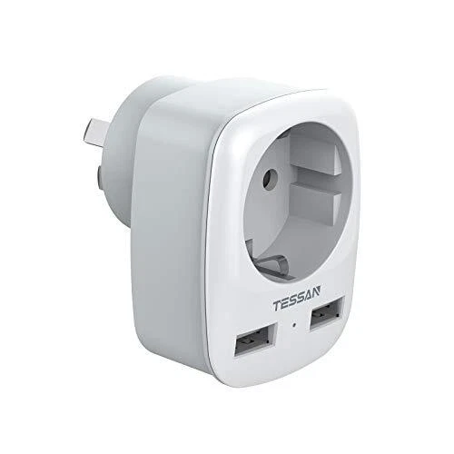 Adaptateur Prise Australie Chinoise France Adaptateur de Voyage avec 2...