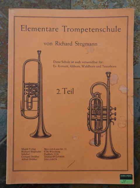 Elementare Trompetenschule von Richard Stegmann