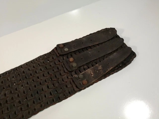 Vintage leather Motorcycle Kidney Belt 3