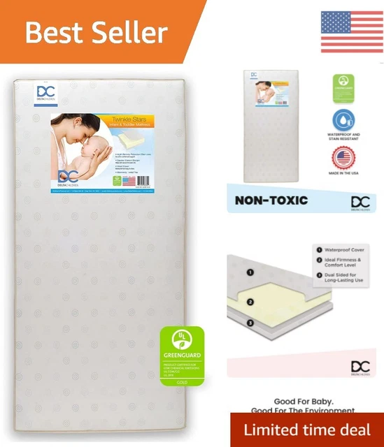 Waterproof, GREENGUARD Gold Certified Crib Mattress for Infants & Toddlers