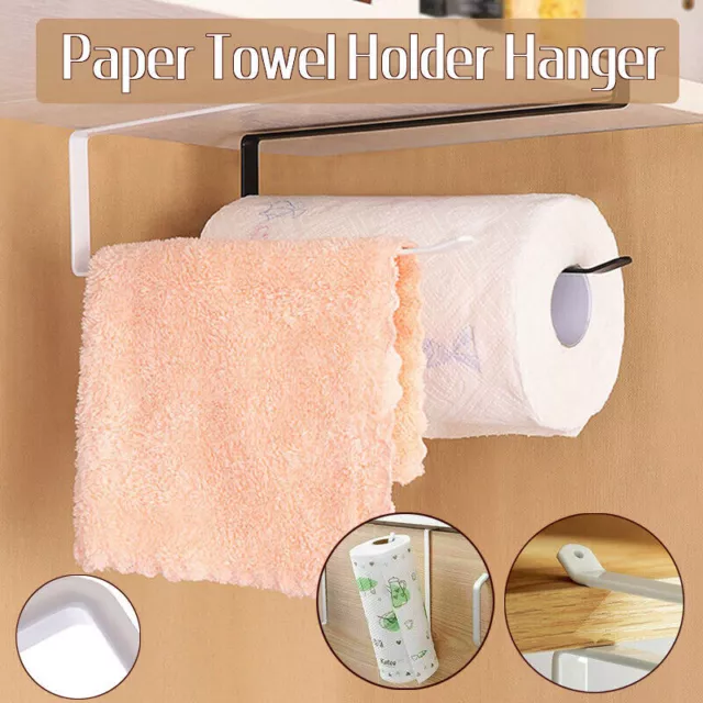 Paper Towel Holder Hanger Rack Kitchen Shelf Organizer Under Cabinet Roll Cup AU