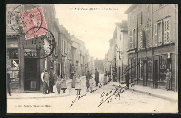 CPA Chalons-sur-Marne, Rue St-Jean 1906