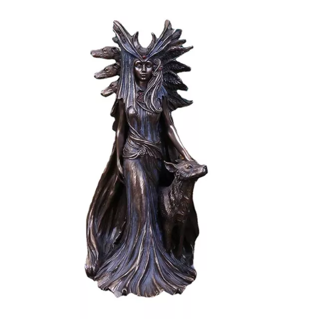 Hecate Greek Goddess Of Magic With Her Hounds Statue Figurine Modern Art Resi_bj 2