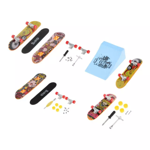 PLABBDPL Skateboard à Doigts, 12 Pièces Mini Skate Doigt, Finger