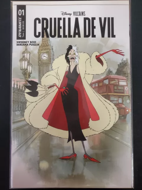 Disney Villains Cruella de Vil #1 B Cvr Dynamite 2024 VF/NM Comics