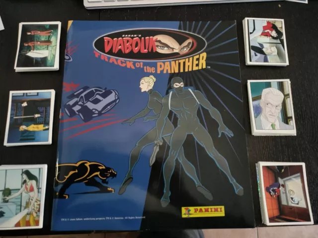 Album Panini Diabolik Track The Panther Anno 2001 + Set Completo Figurine