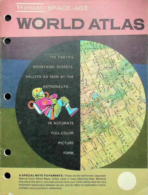 1962 Westab Space-Age World Atlas - E11-C