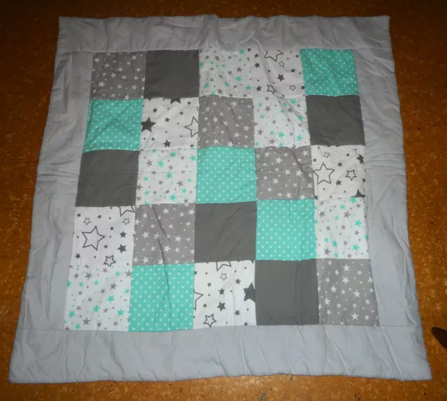 Baby Krabbeldecke Spieldecke Patchwork 120x120