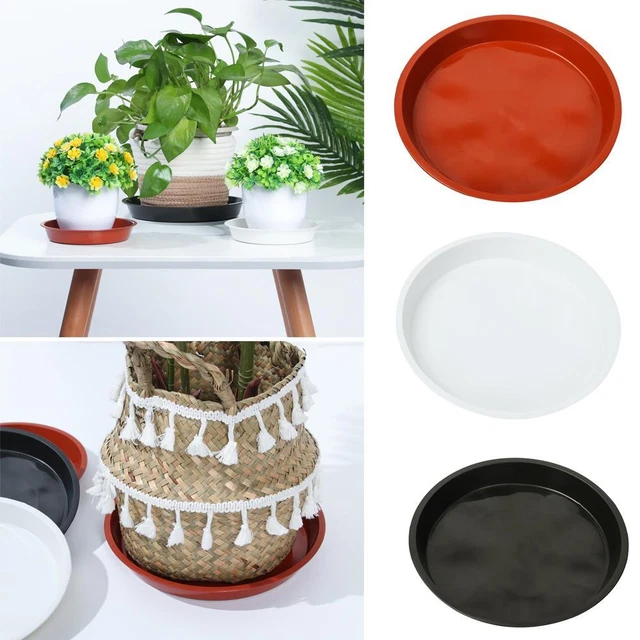 Heyous 4er Set Pflanzuntersetzer Transparent – Runde Abtropfschale Für Blumentöpfe