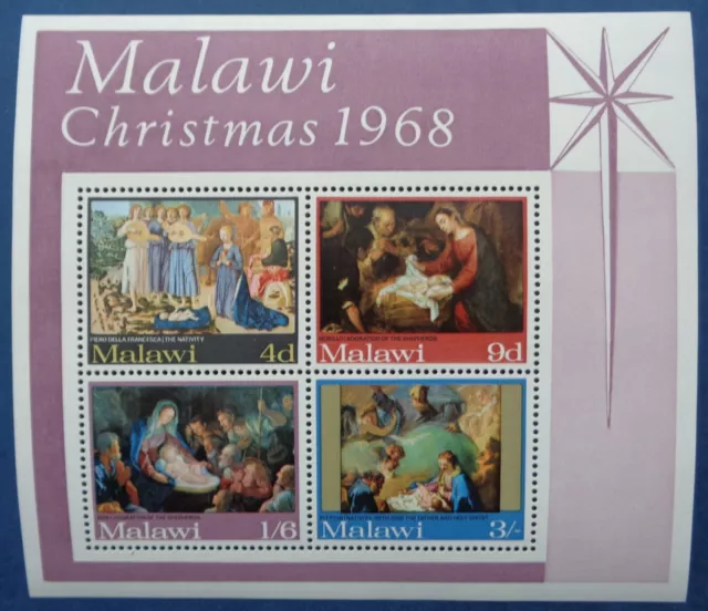 Malawi neuf, bloc n°12, Noël 1968, N**