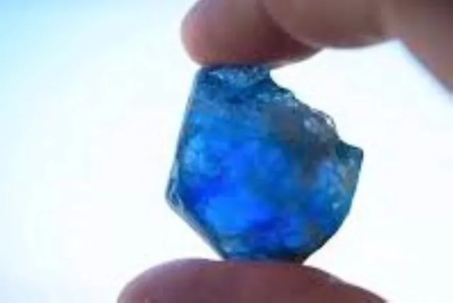 Sapphire Rough Facet Gem Gemstone Blue Sri Lanka Genuine Natural Uncut Nice 2 Ct 2