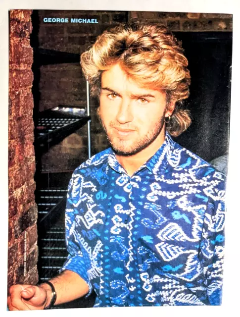 George Michael / Wham / Mr. Mister / 1980'S Magazine Full Page Poster Clipping