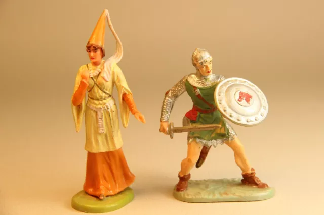 ELASTOLIN OUGEN, dame et prince Vaillant. No STARLUX CLAIRET.