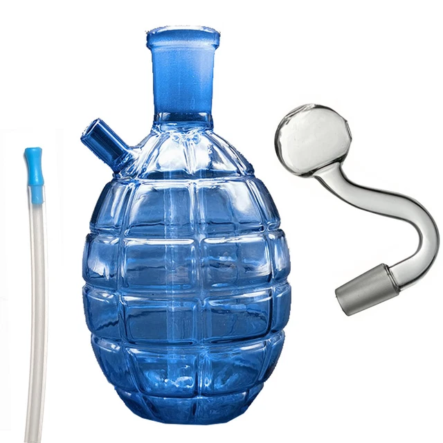 LIVBTS Glaspfeife Handgefertigt - Konische Schüssel Mit 10 Filtern & Zubehör